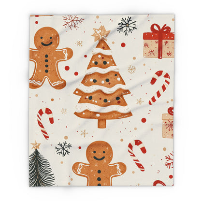 Traditional Christmas Gingerbread Man - Arctic Blanket